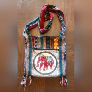 Unknown Maker / Material Lightweight Bag. Multi Color . Elephant .
